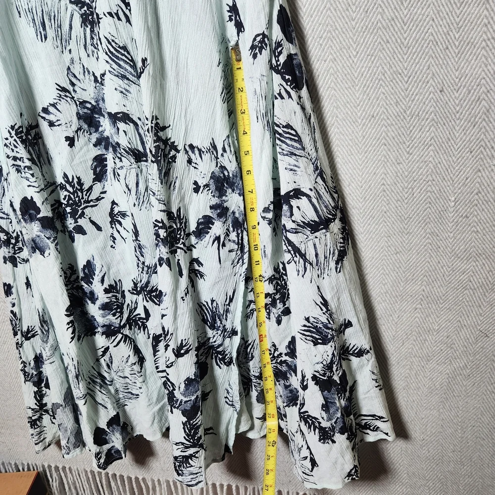 Free People Strappy Cutout Sun Dress Elegant Floral Halter Size Large - Picture 6 of 15